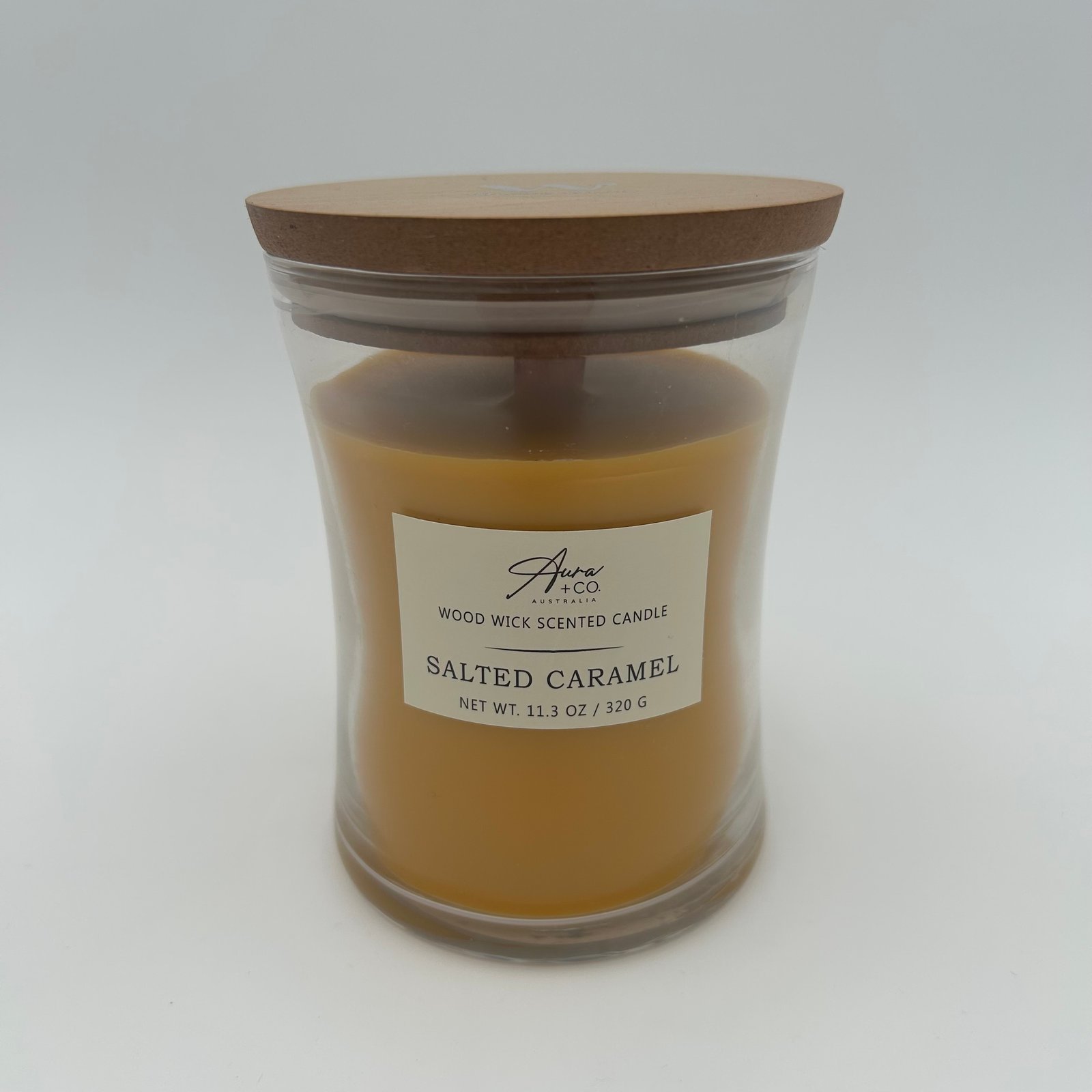 Glass Soy Candle 320g - SALTED CARAMEL