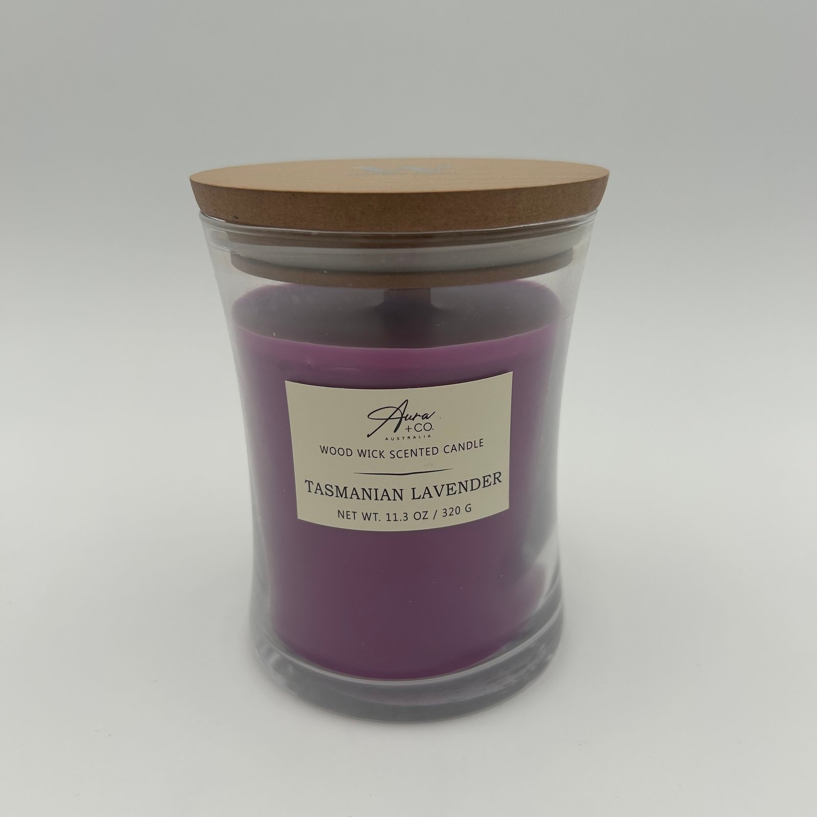 Glass Soy Candle 320g - TASMANIAN LAVENDER