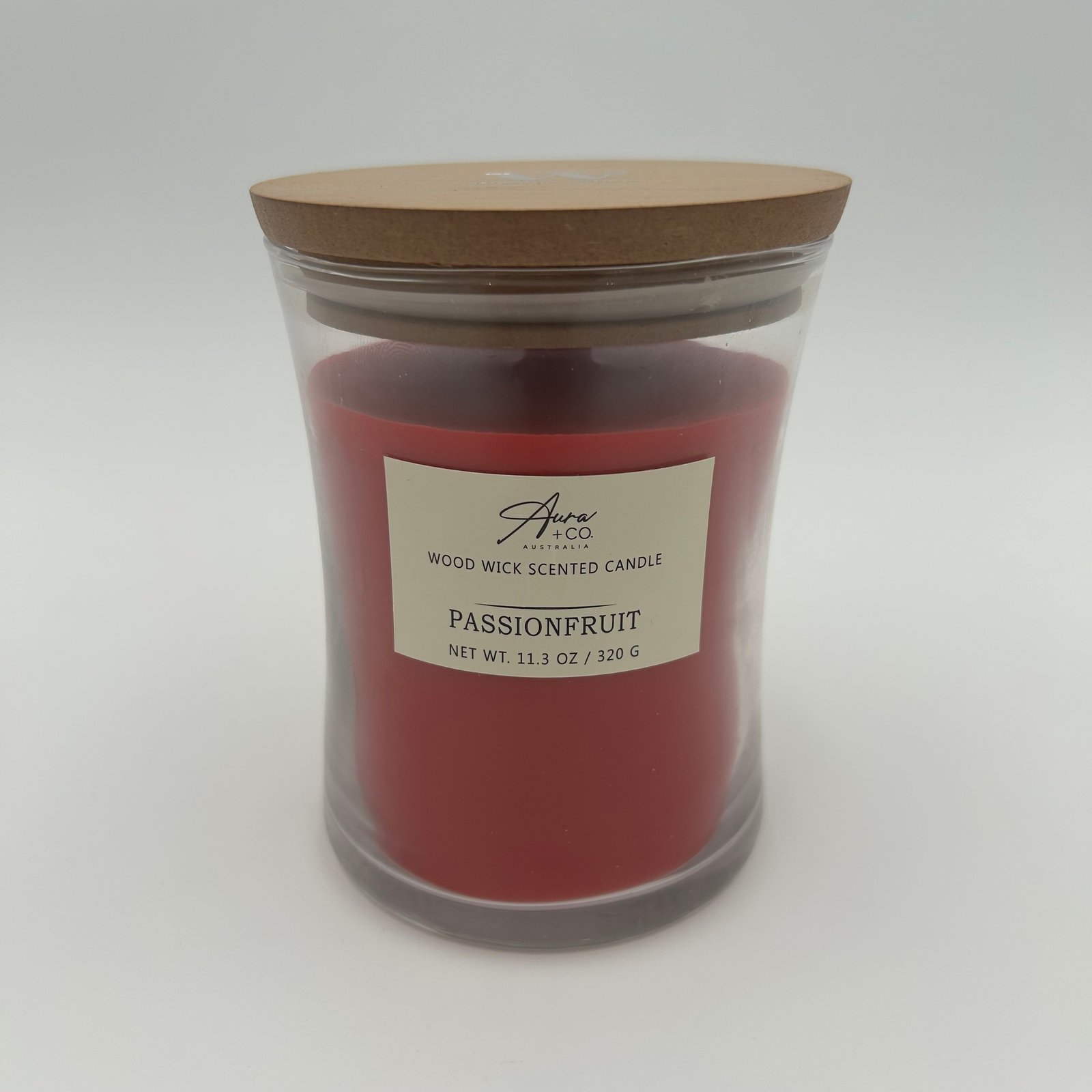 Glass Soy Candle 320g -  PASSIONFRUIT