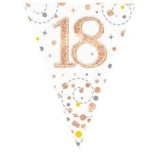 Sparkling Fizz Rose Gold Bunting 3.9m #18
