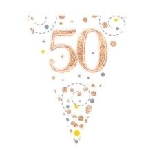 Sparkling Fizz Rose Gold Bunting 3.9m #50