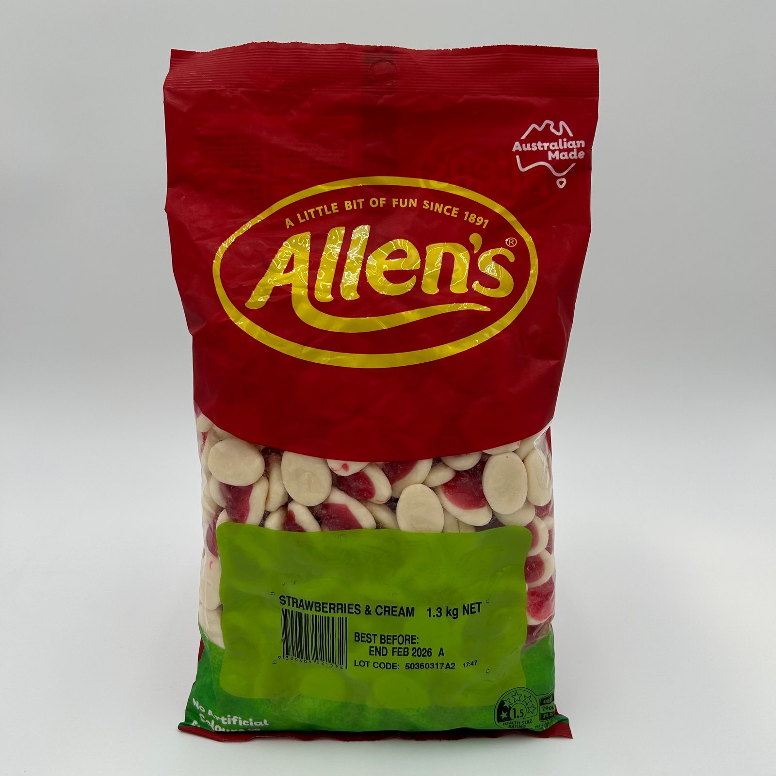 1.3KG ALLENS STRAW & CREAM