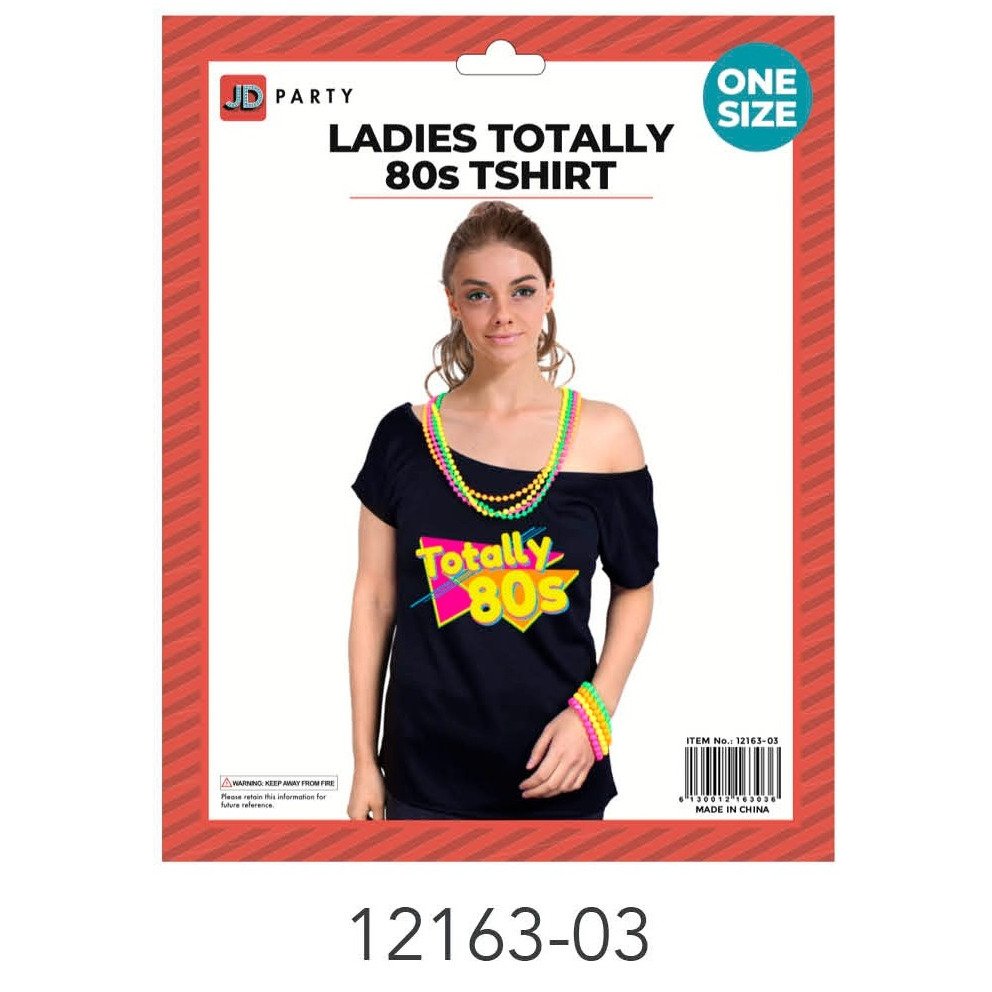 Adult 80s Girls Tshirt (Totally 80s)