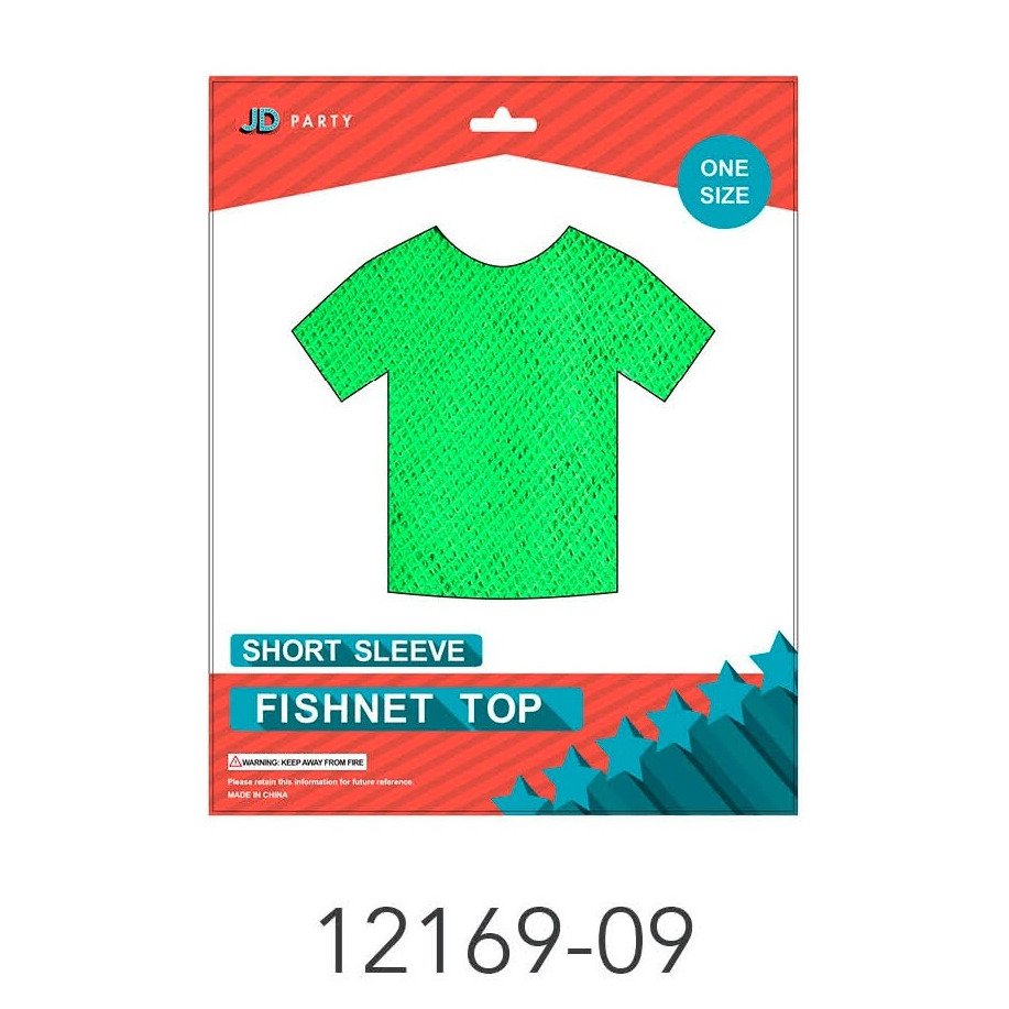 Fishnet Top (Short Sleeve) Green