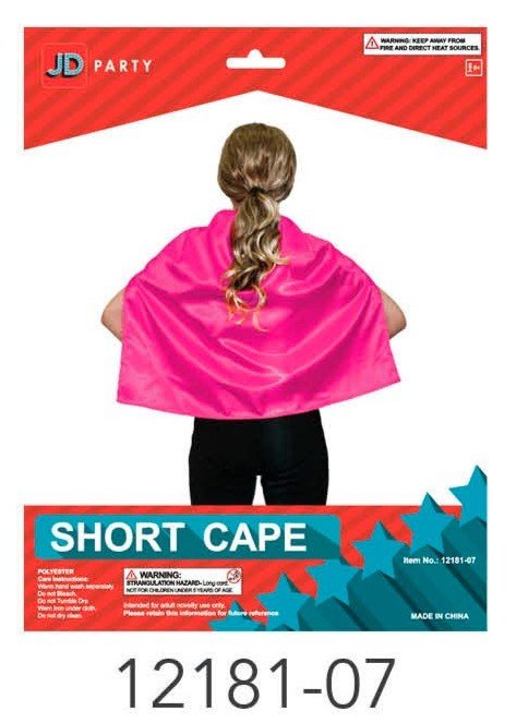 Short Cape (Hot Pink)