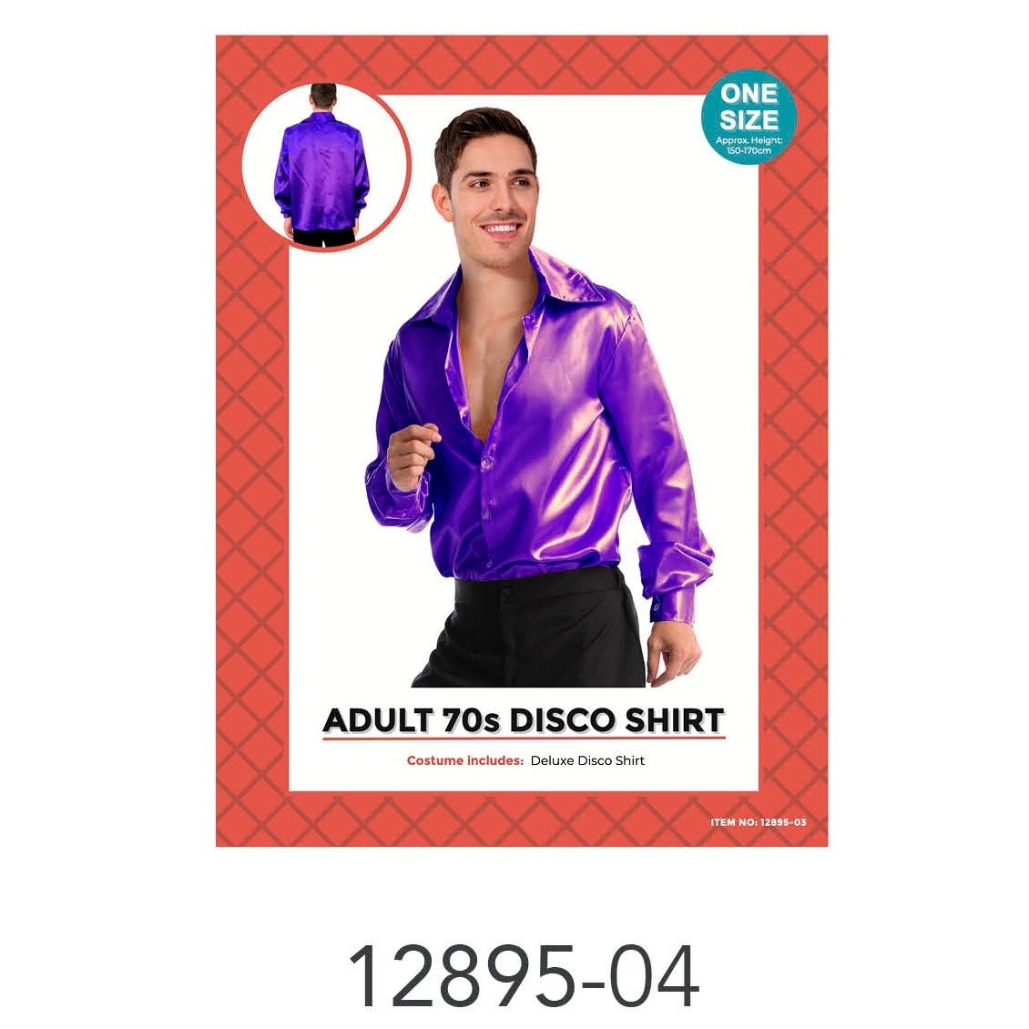 Adult Disco Shirt Purple