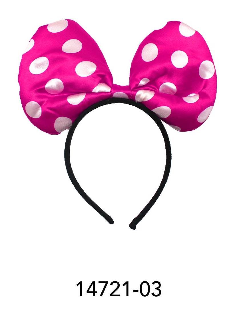 Bow Headband (Hot Pink)