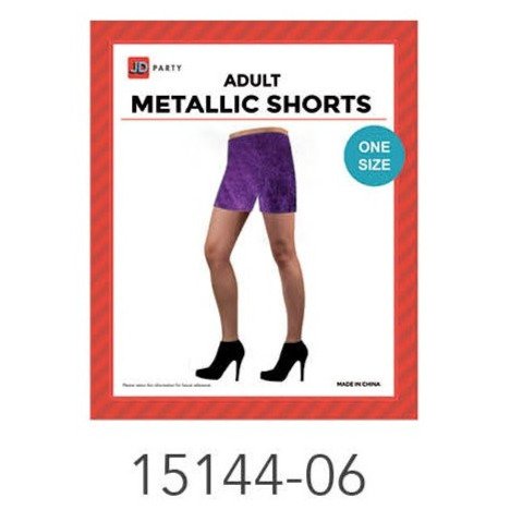 Metallic Shorts (Purple)