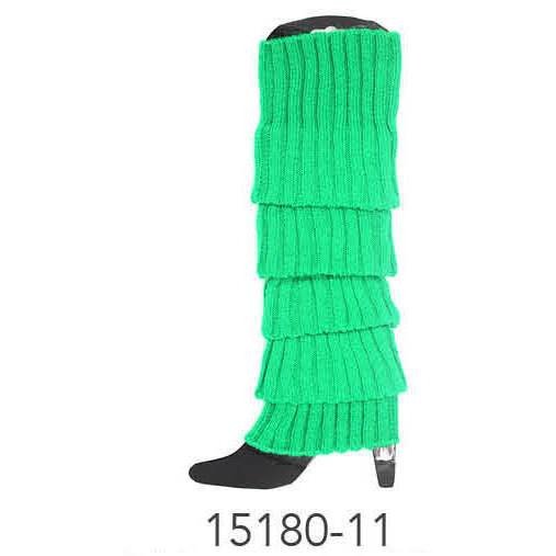 Plain Leg Warmer (Chunky Knit) (Dark Green)