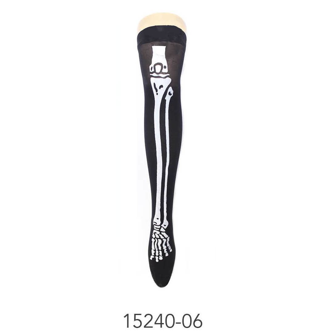 Stocking with Pattern (Skeleton Bones)