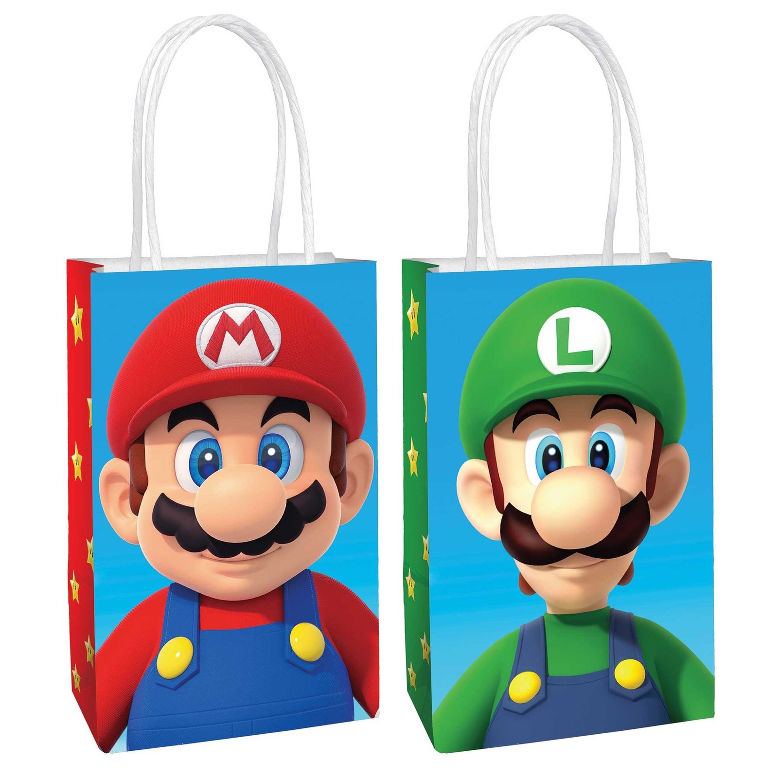 Super Mario Bros Paper Kraft Bags