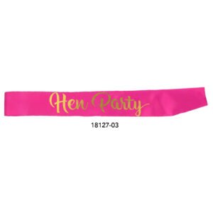 Party Sash (Hens Party) (Hot Pink)