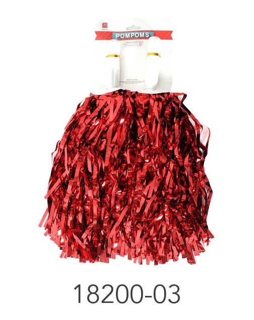 Metallic Pom Pom (Red)