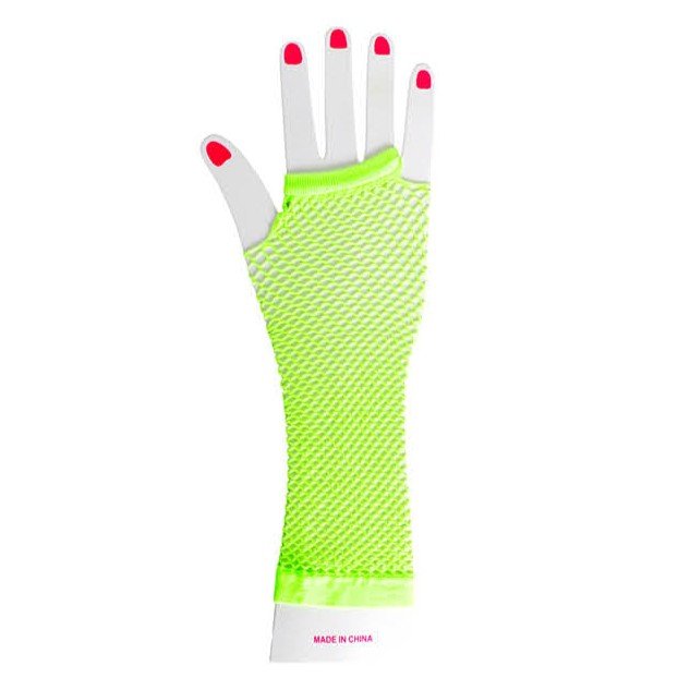 Fishnet Glove (Long) (Green)