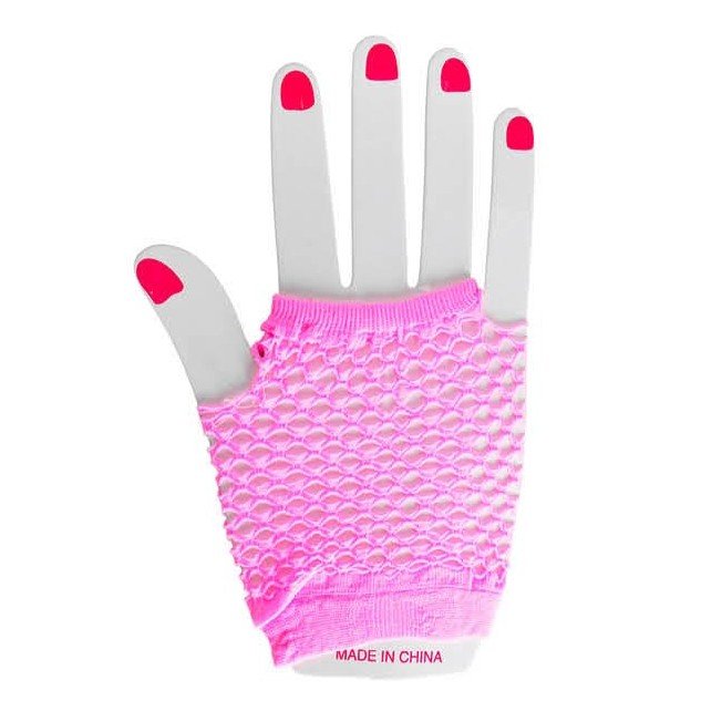 Fishnet Glove (Short) (Pink)