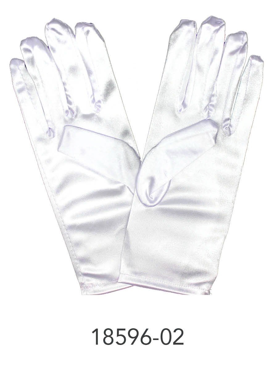 Satin Glove (Short) (White)
