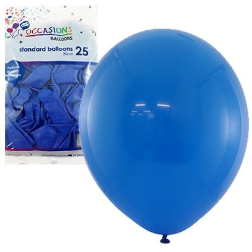 Standard 30cm Latex Balloons 25pk - Royal Blue