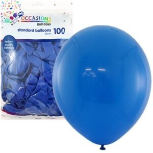 Standard 30cm Latex Balloons 100pk - Royal Blue