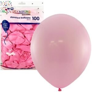 Standard 30cm Latex Balloons 100pk - Light Pink
