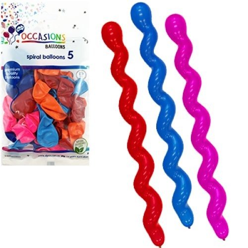 Spiral Balloons 5pk