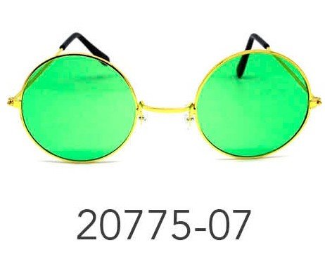 Party Glasses Hippie (S) (Green)