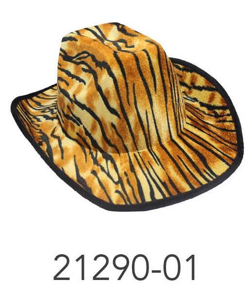 Cowboy Hat with Pattern (Tiger)