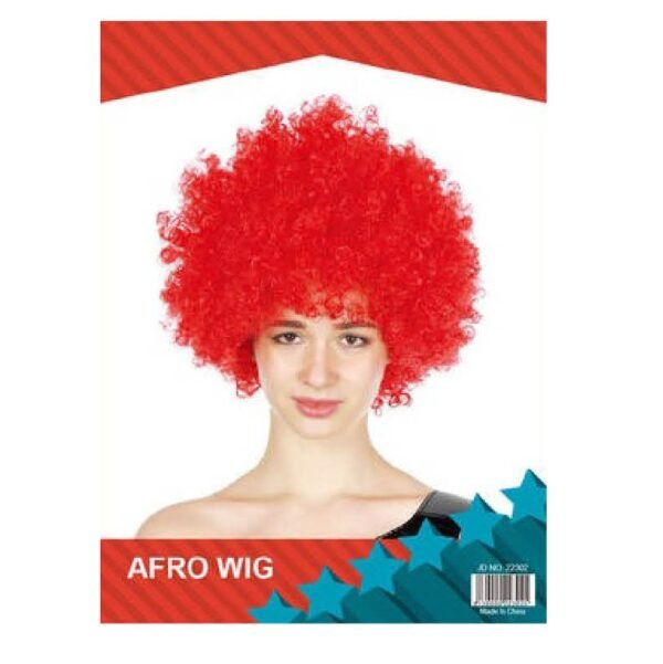 Afro Wig Red
