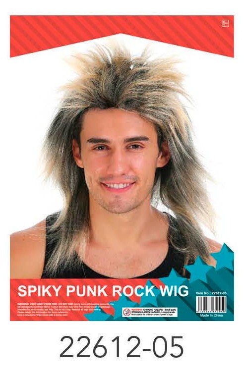 Spiky Long Wig (Yellow / Black)