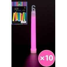 Glowstick 6" on String Pink 10pcs