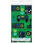 GAMER BIRTHDAY PLASTIC TABLE COVER 54X84"