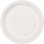 White Paper Plates  18cm (7") - 8pk
