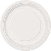 White Paper Plates  23cm (9") - 8pk