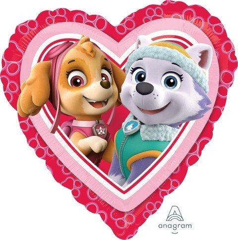 Paw Patrol Love 18" Foil Balloon *Excludes Helium