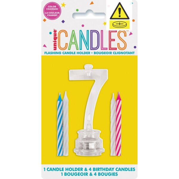 FLASHING BIRTHDAY CANDLE 7