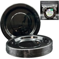 Black Lunch Plate Pack 20
