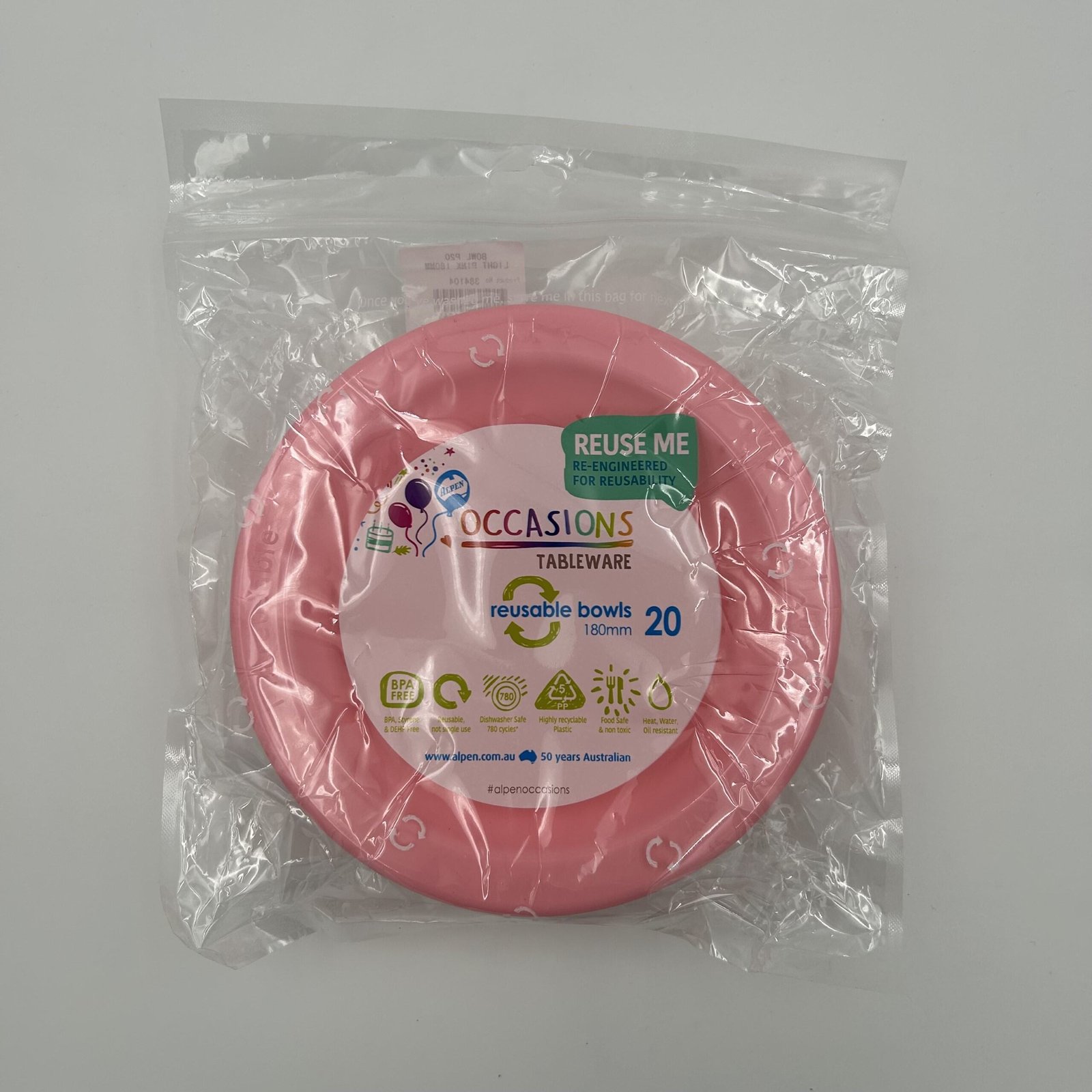 Light Pink Bowl Pack 20