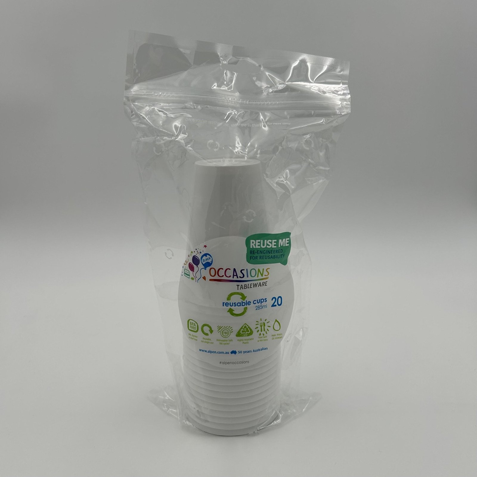 White Cup 285ml Pack 20