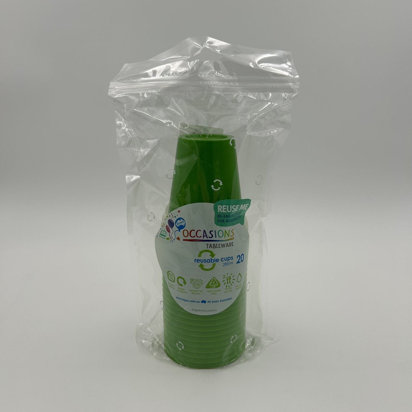 Green Cup 285ml Pack 20