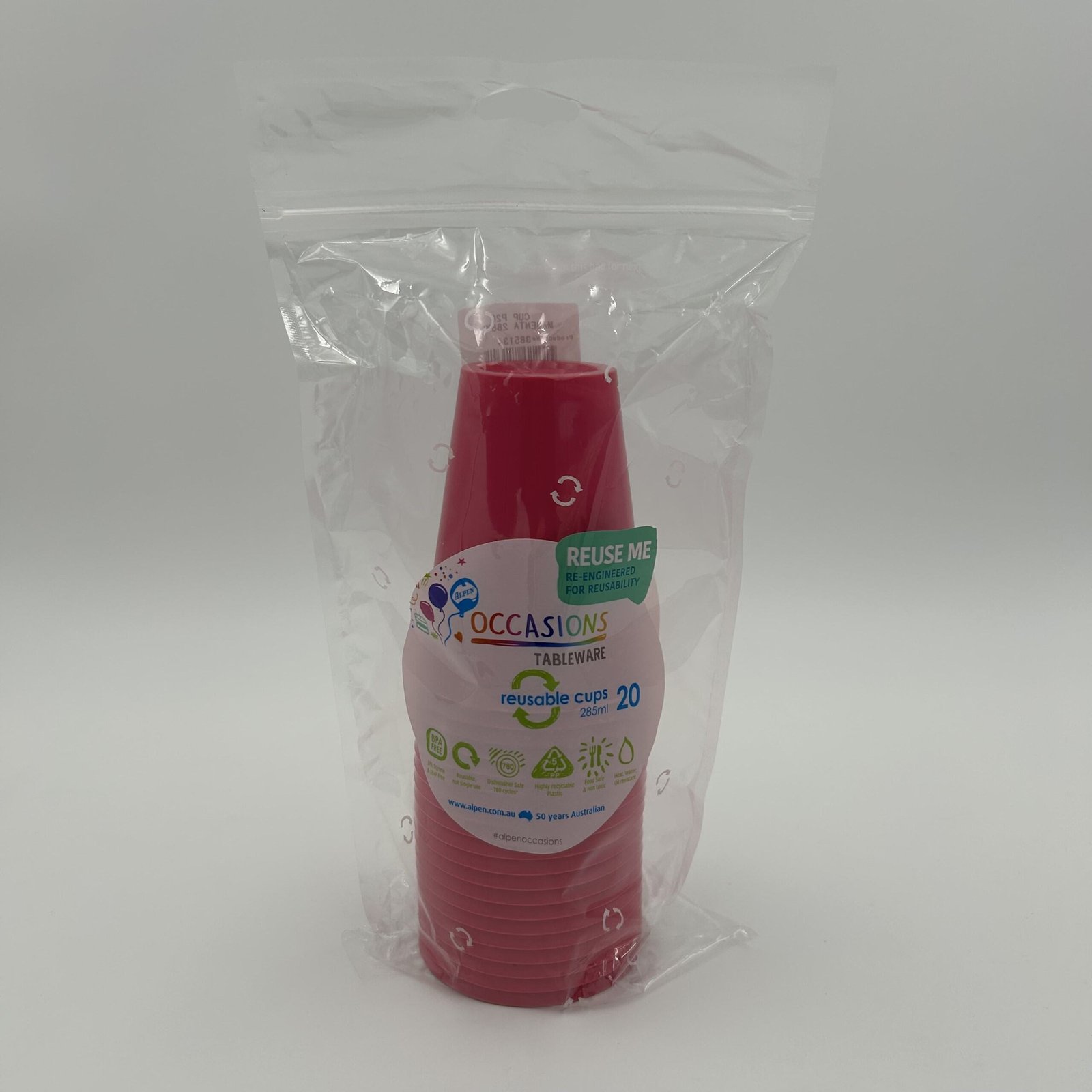 Magenta Cup 285ml Pack 20