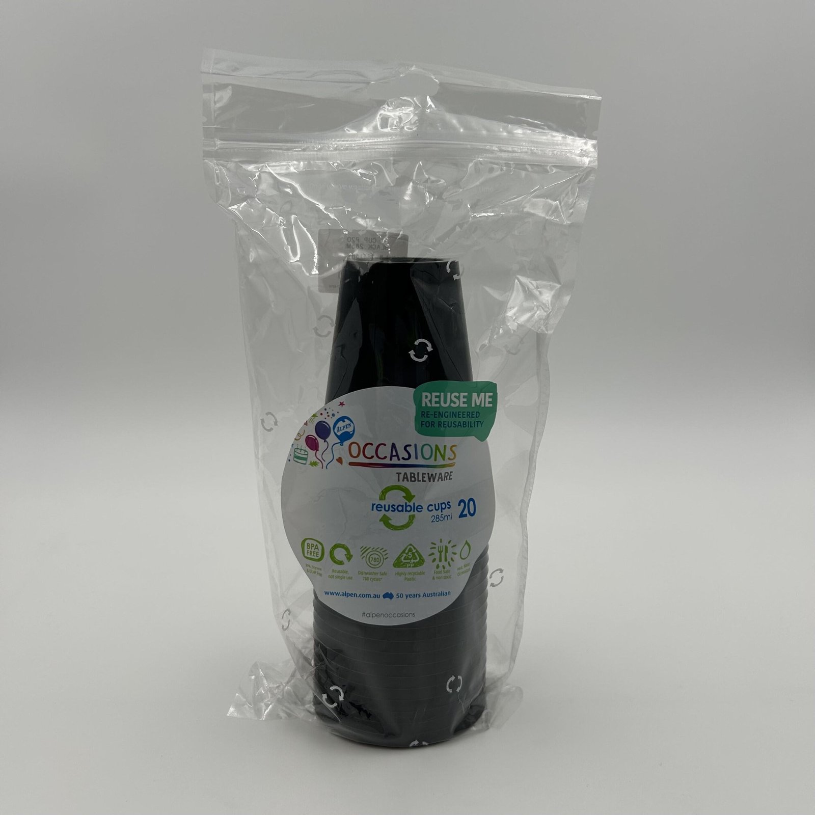 Black Cup 285ml Pack 20