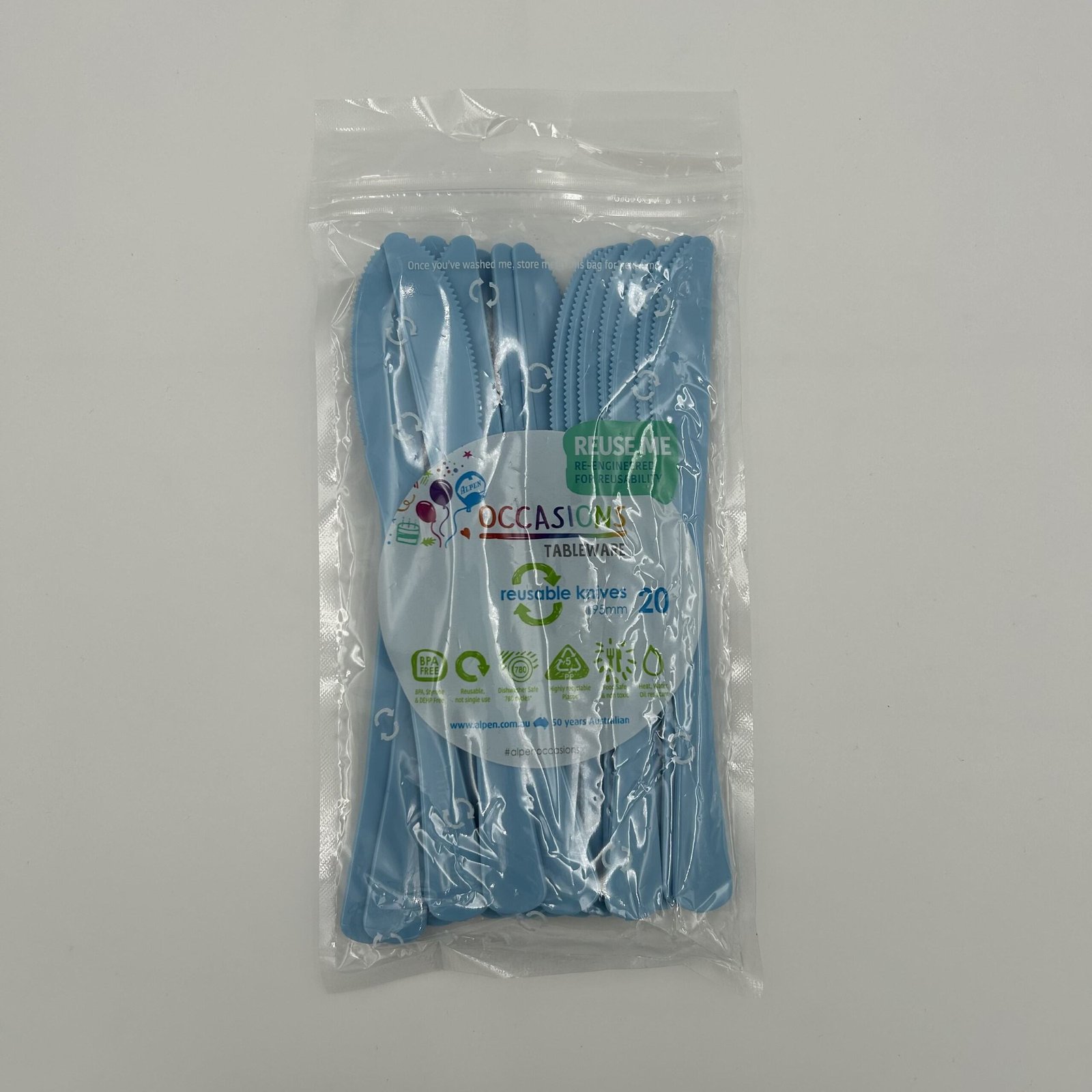 Light Blue Knife Pack 20