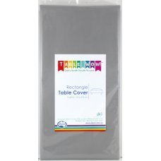 Silver Rectangle Tablecover (137cm x 274cm)