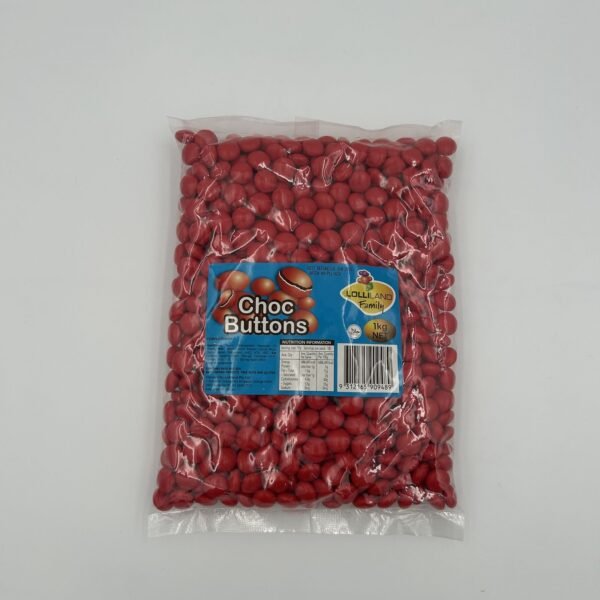 Choc Buttons Red 1kg