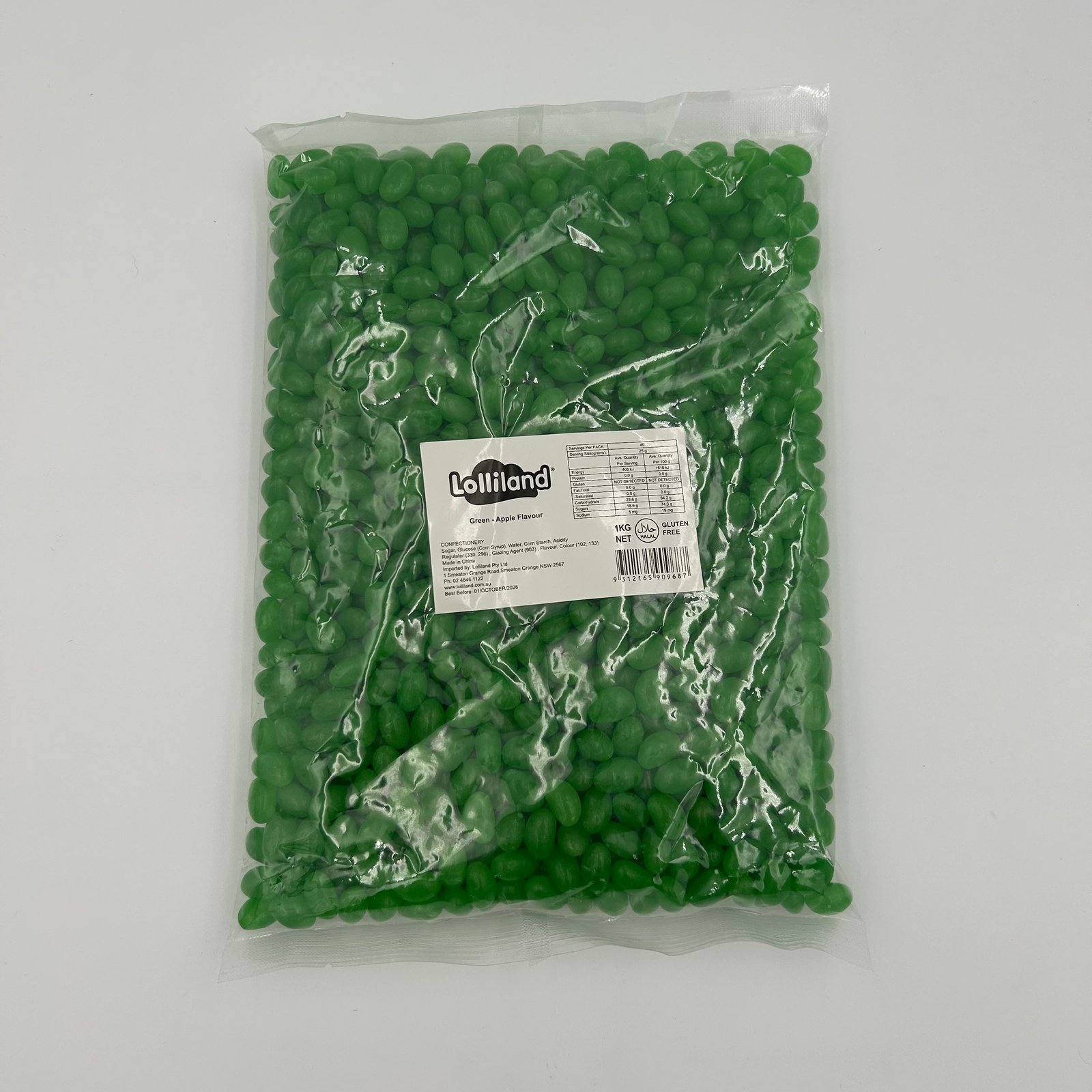 Green Jellybeans 1kg