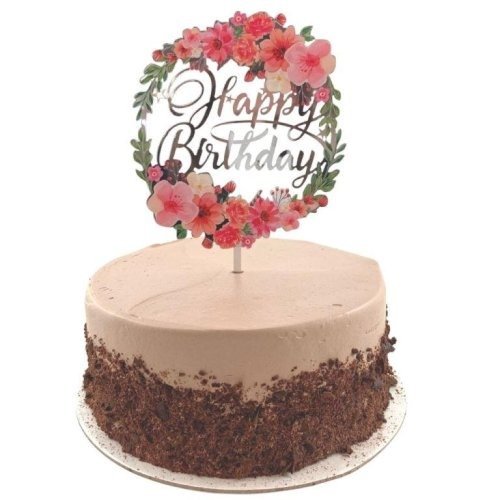 C.TOPPER ACRYL. BDAY FLORAL