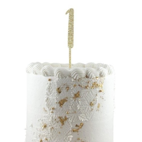 CAKE TOPPER GLITTER GOLD #1