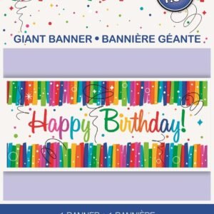 RAINBOW RIBBONS WALL BANNER