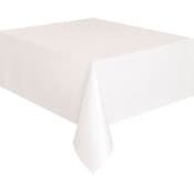 White Rectangle Table Cover 137cm x 274cm (54" x 108")