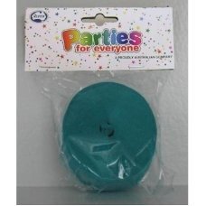 Paper Crepe Streamer 30m TEAL