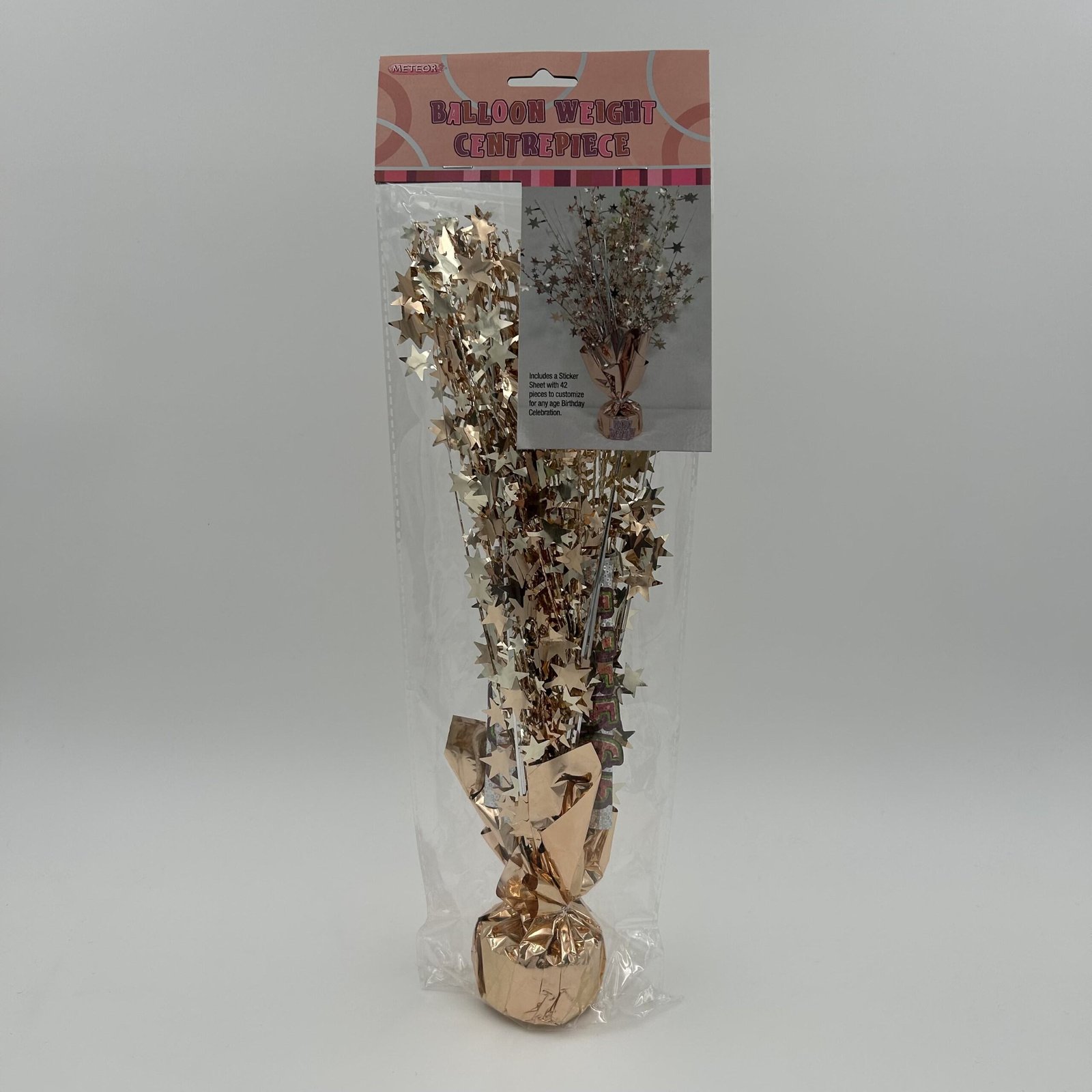 Rose Gold Foil Balloon Weight Centrepiece